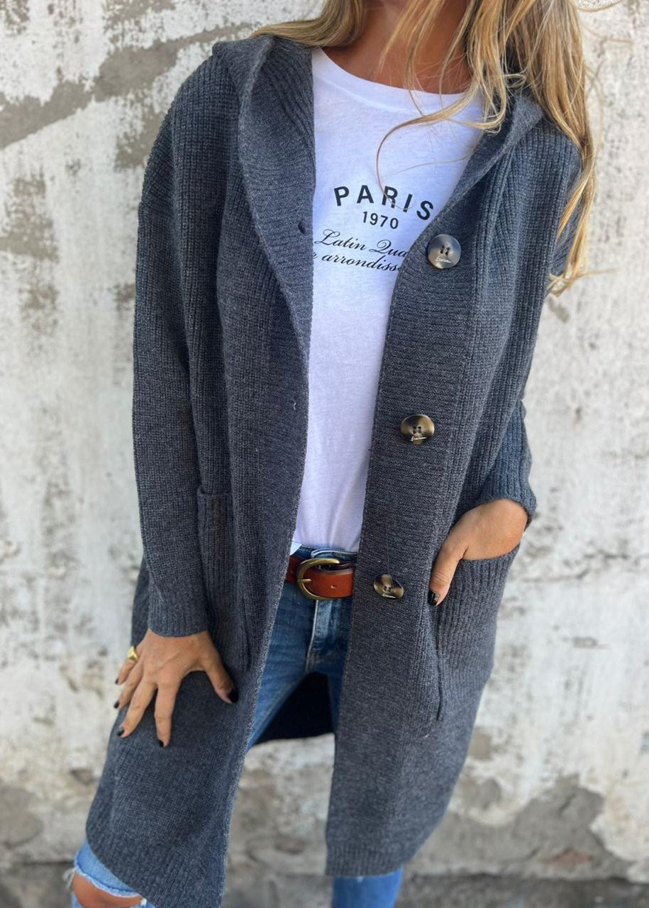 Charlie - Elegant long knitted cardigan