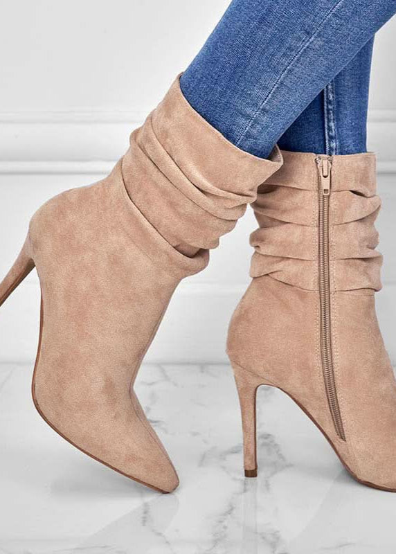 High-Heeled Ankle Boots