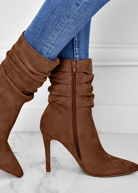 High-Heeled Ankle Boots