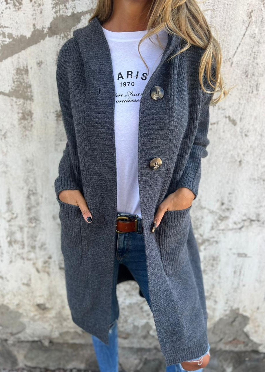 Charlie - Elegant long knitted cardigan